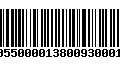 Código de Barras 231055000013800930001281