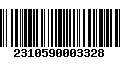 Código de Barras 2310590003328