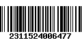 Código de Barras 2311524006477