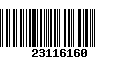 Código de Barras 23116160