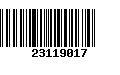 Código de Barras 23119017