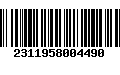 Código de Barras 2311958004490