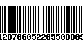 Código de Barras 2312070605220550000901