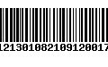 Código de Barras 2312130108210912001793