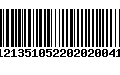 Código de Barras 2312135105220202004142