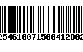 Código de Barras 231254610071500412002952