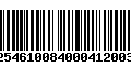 Código de Barras 231254610084000412003460