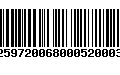 Código de Barras 231259720068000520003546