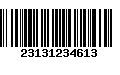 Código de Barras 23131234613