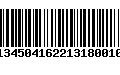 Código de Barras 2313450416221318001014