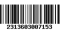 Código de Barras 2313603007153