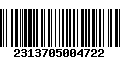 Código de Barras 2313705004722