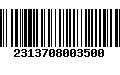 Código de Barras 2313708003500