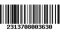 Código de Barras 2313708003630