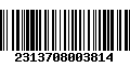 Código de Barras 2313708003814