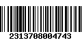 Código de Barras 2313708004743