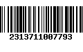 Código de Barras 2313711007793