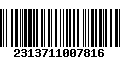 Código de Barras 2313711007816