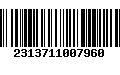 Código de Barras 2313711007960