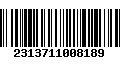 Código de Barras 2313711008189