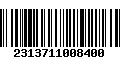 Código de Barras 2313711008400