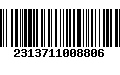 Código de Barras 2313711008806