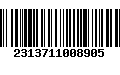 Código de Barras 2313711008905