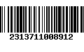 Código de Barras 2313711008912