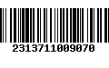 Código de Barras 2313711009070