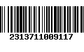 Código de Barras 2313711009117