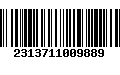 Código de Barras 2313711009889