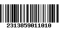 Código de Barras 2313859011010