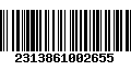 Código de Barras 2313861002655