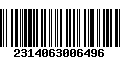 Código de Barras 2314063006496