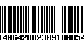 Código de Barras 2314064208230918005453