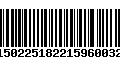 Código de Barras 2315022518221596003254