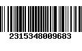 Código de Barras 2315348009683