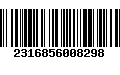 Código de Barras 2316856008298