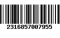 Código de Barras 2316857007955