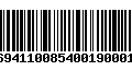 Código de Barras 231694110085400190001623