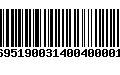 Código de Barras 231695190031400400001269