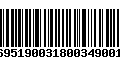 Código de Barras 231695190031800349001113