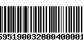 Código de Barras 231695190032000400001284