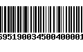 Código de Barras 231695190034500400001386