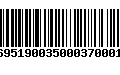 Código de Barras 231695190035000370001304