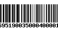 Código de Barras 231695190035000400001403