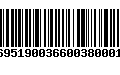 Código de Barras 231695190036600380001395