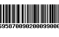 Código de Barras 231695870090200099000895