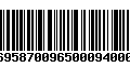 Código de Barras 231695870096500094000918