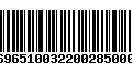 Código de Barras 231696510032200285000920